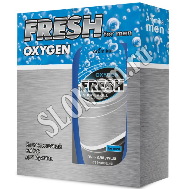 Подарочный набор FRESH OXYGEN (шампунь 300 мл + гель-душ 300 мл), для мужчин - Фото