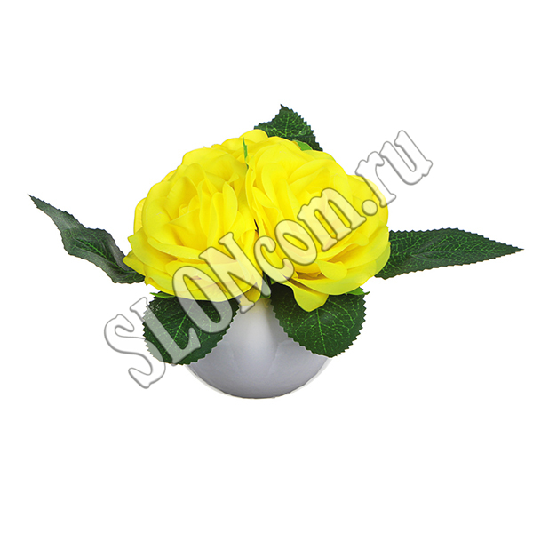 Светильник в виде роз в керамическом горшке, Ladecor 695-078 - Фото