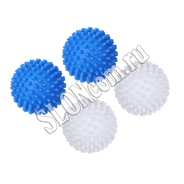 Мячи для стирки и сушки белья, набор 2 шт., ПВХ, D 6,5 см, Vetta - Фото