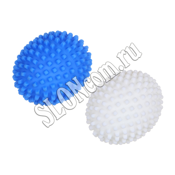 Мячи для стирки и сушки белья, набор 2 шт., ПВХ, 8,1х6,2 см, Vetta - Фото