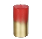 Свеча столбик с напылением 5,6х12 см, 508-643