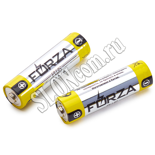 Батарейки Alkaline 2 шт, тип AA щелочная, BL Forza 917-004 - Фото