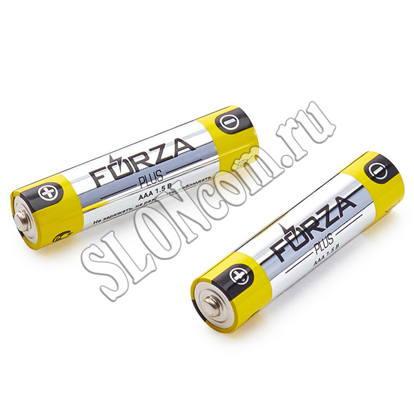Батарейки Alkaline 2 шт, тип AAA щелочная, BL Forza 917-002 - Фото