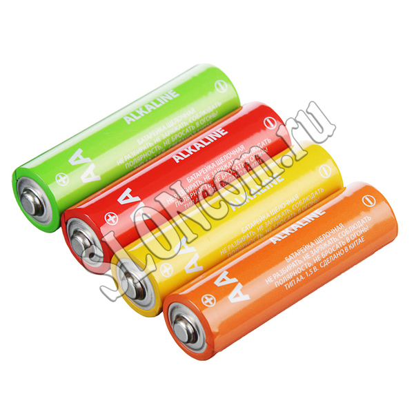 Батарейки Alkaline 4 шт, тип АA щелочная, Первая цена 917-071 - Фото