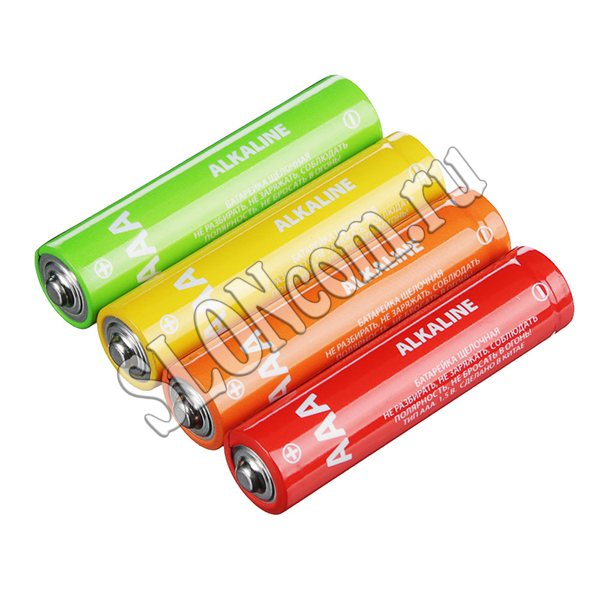 Батарейки Alkaline 4 шт, тип АAA щелочная, Первая цена 917-072 - Фото
