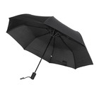 Зонт мужской полуавтомат 55 см, 8 спиц, черный 302-316