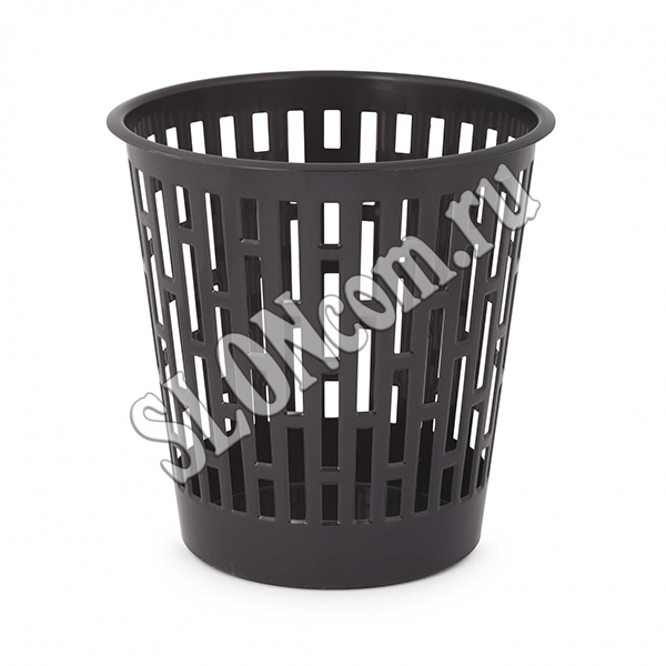 Корзина для мусора, Эконом, 9 л (черный) - Фото