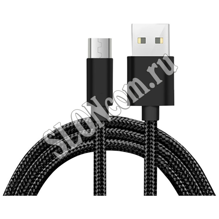 Кабель USB/Lightning черный, Energy ET-25 - Фото
