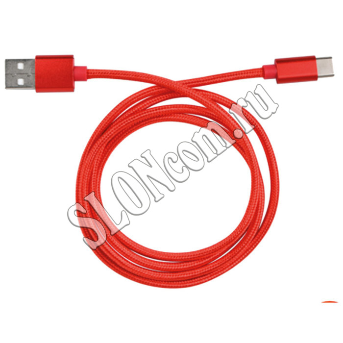 Кабель USB/MicroUSB красный, Energy ET-26 - Фото