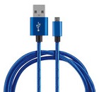 Кабель USB/MicroUSB синий, Energy ET-27