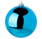 Шар новогодний глянцевый D 14 см, голубой, Сноу Бум 372-508