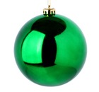 Шар новогодний глянцевый D 14 см, зеленый, Сноу Бум 372-504