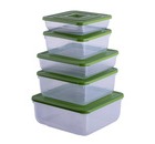 Комплект контейнеров Practic 5 штук (0,5 л; 0,85 л; 0,9 л; 1,5 л; 2,3 л)