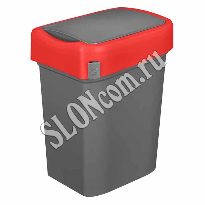Контейнер для мусора Smart Bin 10 л, красный - Фото
