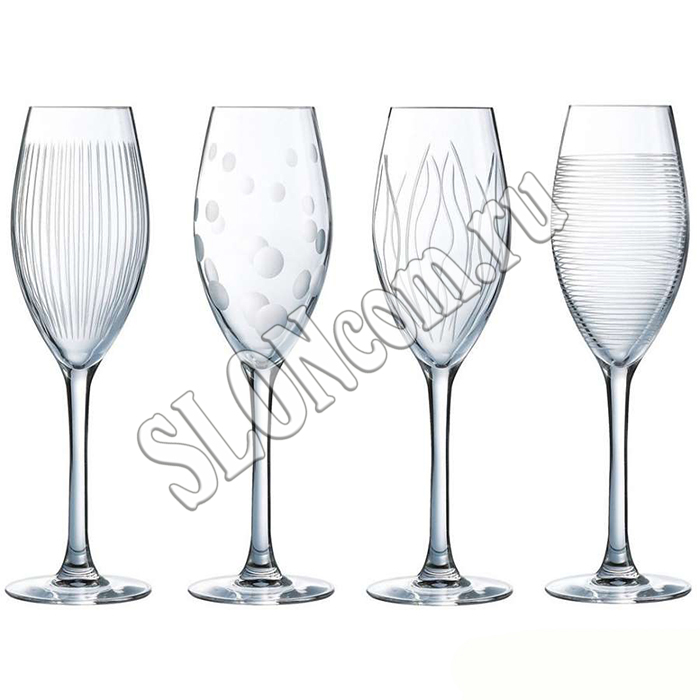 Набор 4-х бокалов для шампанского Лаунж клаб 170 мл, Luminarc N5286 - Фото