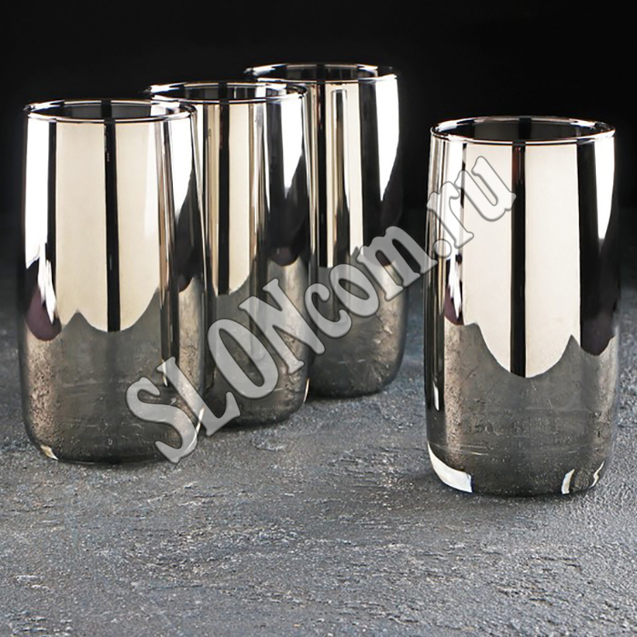 Набор стаканов высоких Сияющий графит 4 шт, 330 мл, Luminarc P9315 - Фото