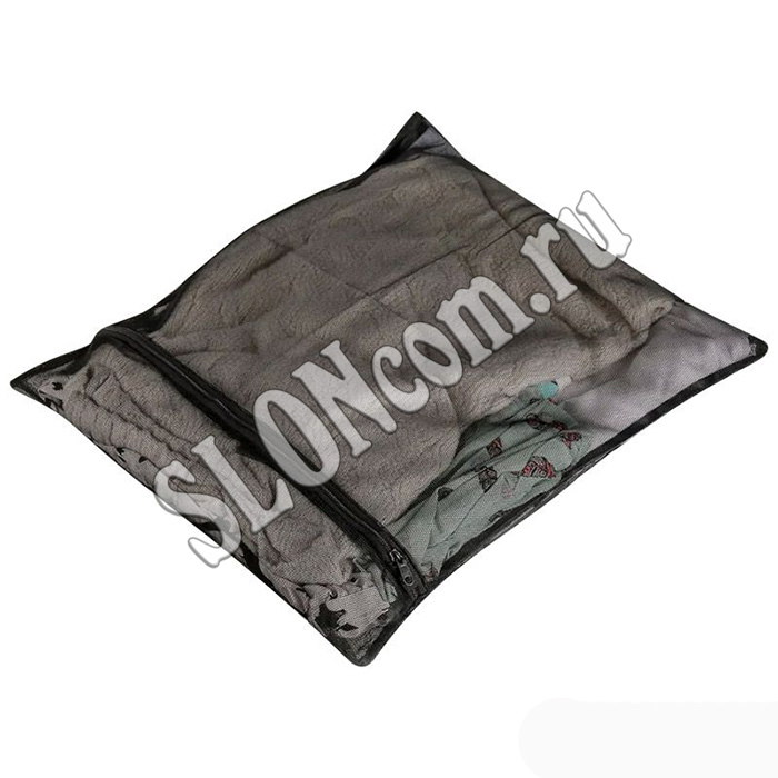 Мешок для стирки белья 40*50 см, черный - Фото