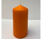 Свеча пеньковая 7х15 см, парафин, оранжевая, Ladecor