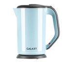 Чайник электрический 2000 Вт, 1,7 л, скрытый нагревательный элемент, Galaxy GL 0330, голубой