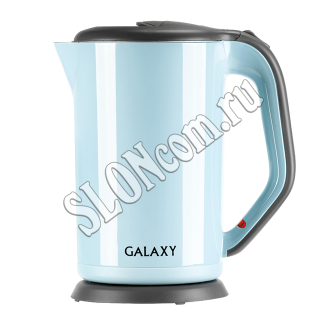 Чайник электрический 2000 Вт, 1,7 л, скрытый нагревательный элемент, Galaxy GL 0330, голубой - Фото