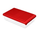 Контейнер для продуктов Asti, прямоугольный, 0,75 л (красный)