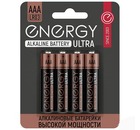 Батарейка алкалиновая 4 штуки, Energy Ultra LR03/4B (АAА)