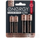Батарейка алкалиновая 4 штуки, Energy Ultra LR6+LR03/4B (АА+ААА)