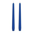 Свеча коническая 24 см, 2 шт., синяя, EuroHouse / 14606