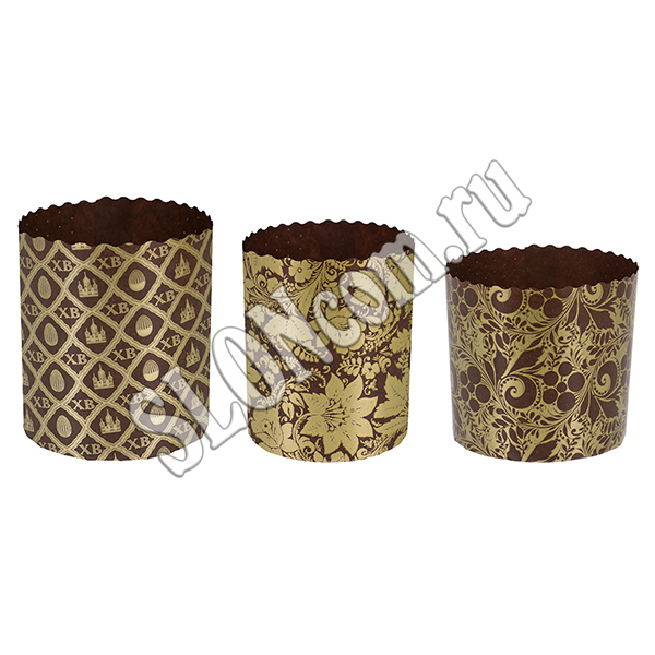 Набор бумажных форм для куличей Пасхальный 3 штуки, Marmiton - Фото