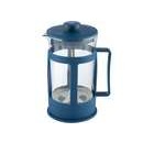 Кофе-пресс VARIATO, 600 мл, жаропрочное стекло, в пластиковом корпусе, синий