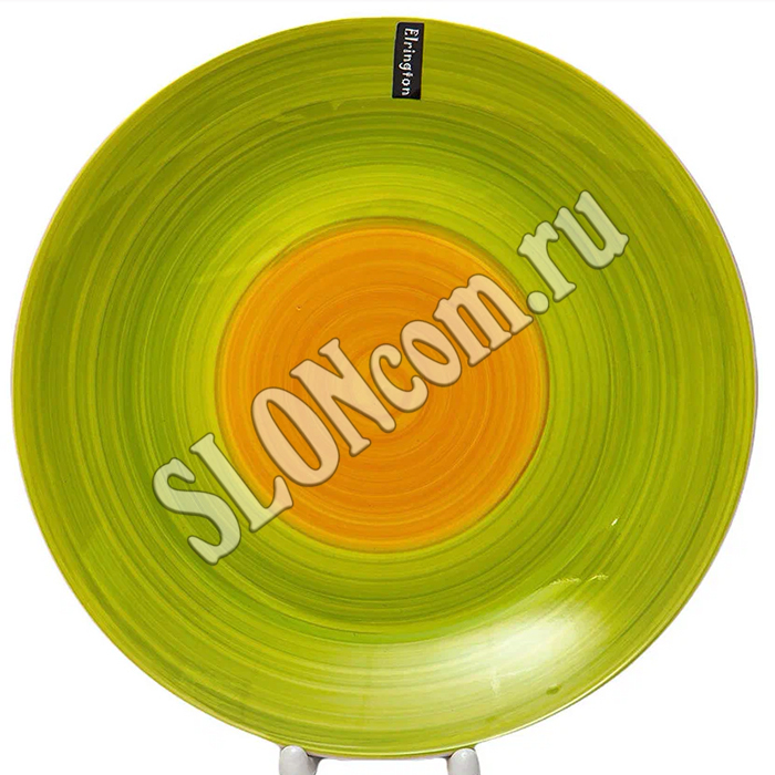 Тарелка мелкая Зеленый луг 270 мм, аэрограф 139-23065 - Фото