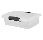 Ящик для хранения Keeplex Vision с защелками, 1,25 л, 21,5х16х6,5 см, прозрачный кристалл