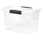 Ящик для хранения Keeplex Vision с защелками 11 л, 35х23,5х22,2 см, прозрачный кристалл