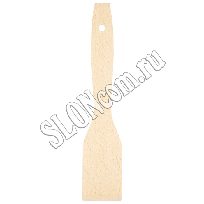 Лопатка деревянная для тефлоновой посуды (бук), 25,5 см - Фото