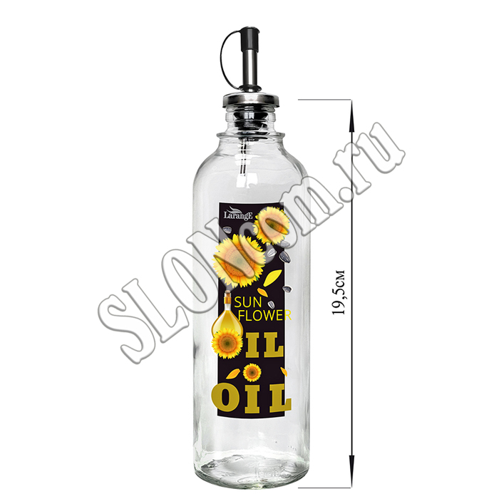 Бутылка для масла с дозатором Sun flower oil 330 мл, 01910-0052 - Фото
