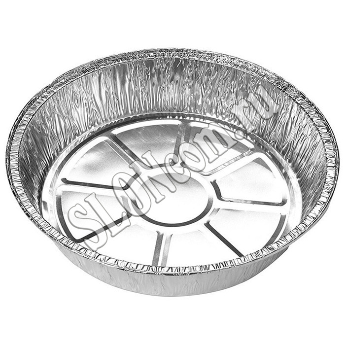 Форма для выпечки алюминиева круглая одноразовая LAMINA 20,5*20,5*4,7 см, 50 штук - Фото