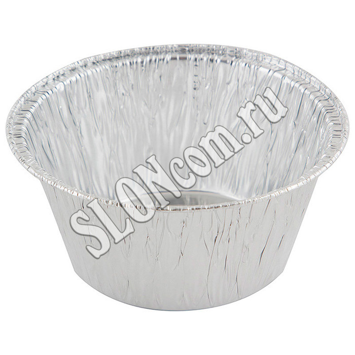 Форма для выпечки алюминиевая круглая одноразовая LAMINA 7,8*7,8*3,7 см, 50 штук - Фото