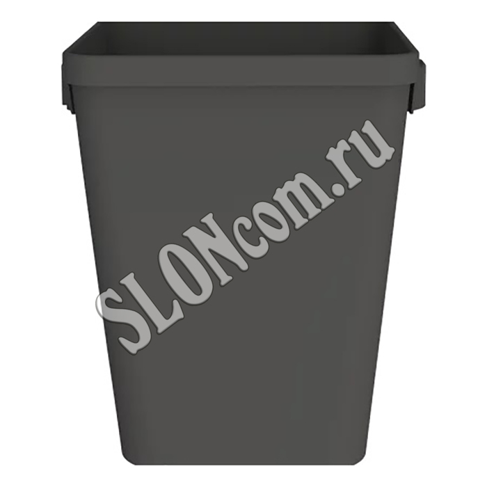 Контейнер для мусора BiomiQ (без крышки) 18 л, темно-серый, Ecorso - Фото