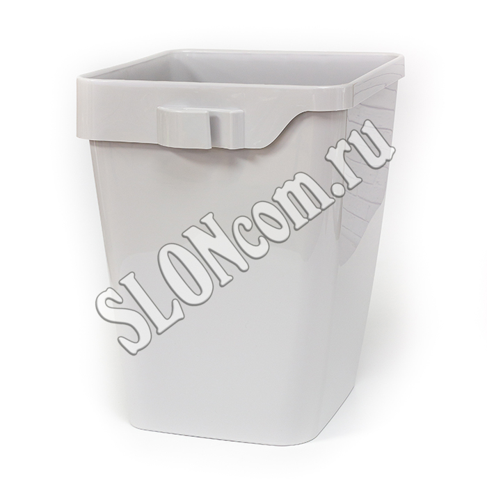 Контейнер для мусора BiomiQ (без крышки) 18 л, светло-серый, Ecorso - Фото