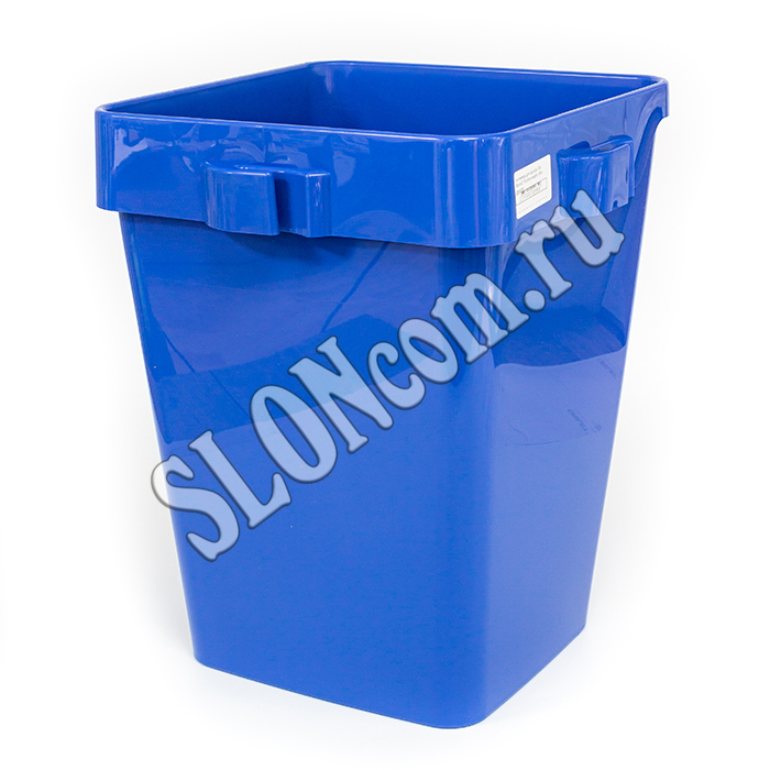Контейнер для мусора BiomiQ 18 л (без крышки), индиго, Ecorso - Фото