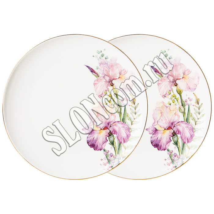 Набор тарелок обеденных Irises, 2 шт., 25,5 см - Фото