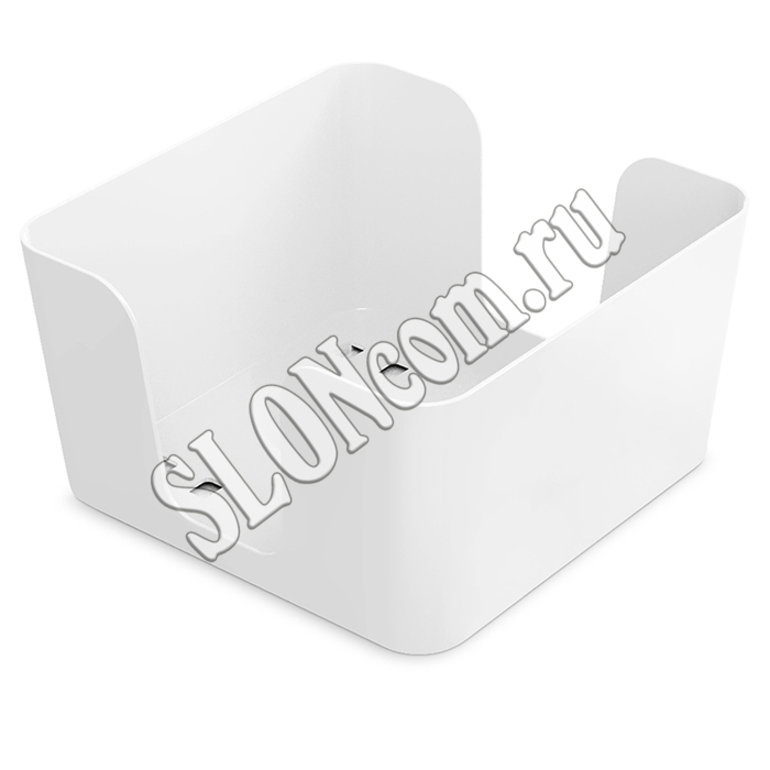 Салфетница квадратная Смарт, белая, 146х146х87 мм - Фото