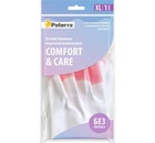 Перчатки виниловые хозяйственные Comfort&Care усиленная зона пальцев, размер XL, Paterra