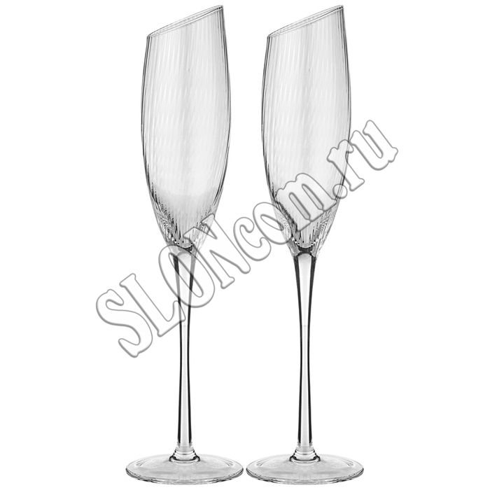 Набор бокалов для шампанского из 2-х штук Daisy Optic, 180 мл - Фото