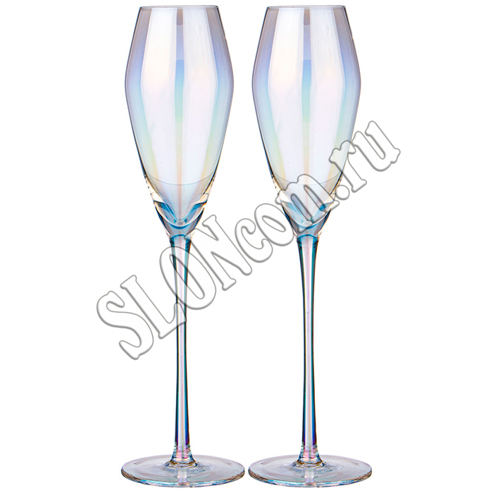 Набор бокалов для шампанского из 2-х штук Elegia, 230 мл - Фото