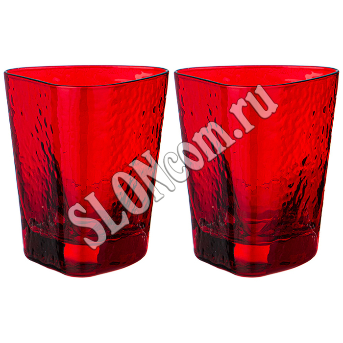 Набор стаканов для воды/виски из 2-х штук Rocky red, 320 мл - Фото