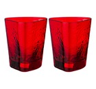 Набор стаканов для воды/виски из 2-х штук Rocky red, 320 мл
