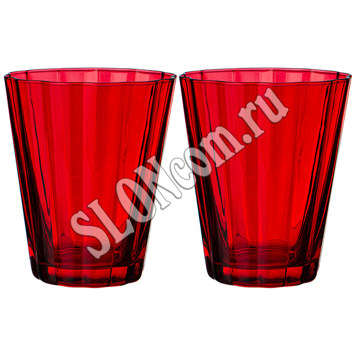 Набор стаканов из 2-х штук Lotus red, 290 мл - Фото