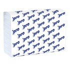 Полотенца бумажные листовые PRO Z-сложения 2 слойные 190 штук, 21х23 см, Мягкий знак (15 шт./упаковка)