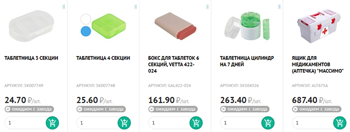 Таблетницы